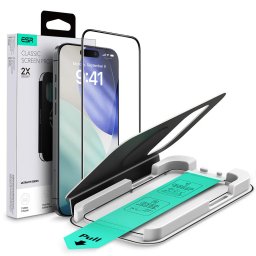 Folie pentru iPhone 17 Pro - ESR Tempered Glass UltraFit - Black