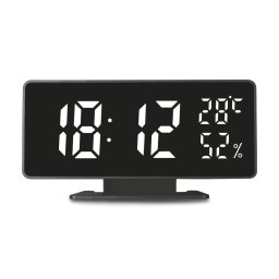 Ceasuri decorative Ceas electronic cu alarmă și termometru GreenBlue GB395, higrometru, negru