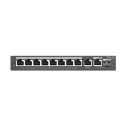 Switch 8 porturi PoE+ Gigabit, 2 porturi GE, 1 port SFP, Cloud Management - Ruijie RG-ES210GS-P