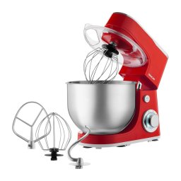 Sencor - Robot de bucătărie cu bol din inox 1300W/230V roșu