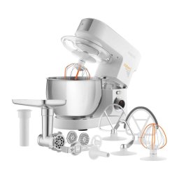 Sencor - Robot de bucătărie cu bol din oțel inoxidabil 1000W/230V alb