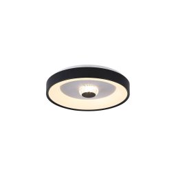 Searchlight 89735-38BK - Plafonieră LED dimabilă POLKA 24W/230V + 6W, Ø 38,5 cm, negru