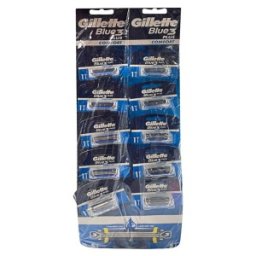 Set 2 x 10 Aparat de Ras Gillette Blue 3 Plus Comfort, 3 Lame, Barbati