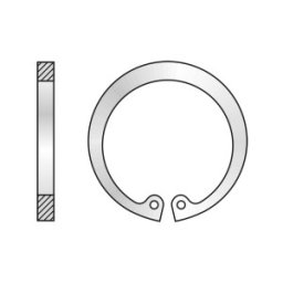 Set 100 x Inel Siguranta pentru Alezaje 472 Otel Fosfatat-D8