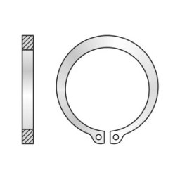 Set 20 x Inel Siguranta pentru Arbori 471 Otel Fosfatat-D31