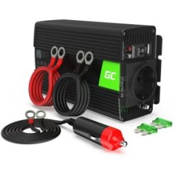 Invertor de Tensiune 12V - 230V, 300W, INV01DE, Green Cell