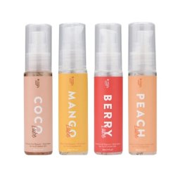 Loving Joy Lubrifiant cu Arome Set de 4 x 30 ml Baza de Apa Cu Pompita Marime de Voiaj