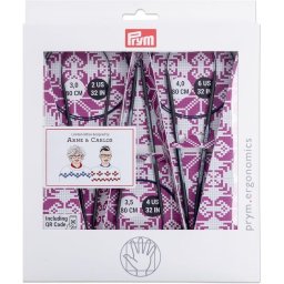 Set 3 andrele circulare din carbon de 80 cm, Prym Arne & Carlos Limited Edition