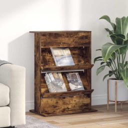 Raft pentru reviste cu raft Stejar fumuriu 70 x 41 x 96 cm GartenMobel Dekor