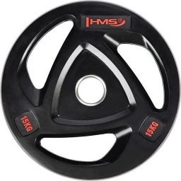 Placa greutate, Otel, 15 kg, Negru
