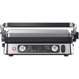 Gratar electric CG9160, 2200 W, 2 zone de gatit, Argintiu