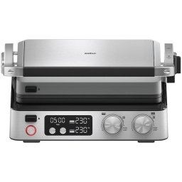 Gratar electric CG7044, 2000 W, 2 zone de gatit, Argintiu