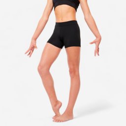 Pantalon scurt 100 Gimnastică Negru Fete