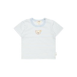Steiff Collection Tricou albastru deschis / alb