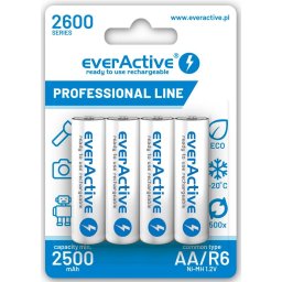 Set 4 Acumulatori everActive AA 1.2V 2600mAh NiMH RTU