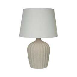 Searchlight EU66037CR - Lampă de masă PADSTOW 1xE27/60W/230V bej