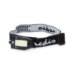 Nedis LHLR05WBK - Lampă frontală LED reîncărcabilă, reglabilă, cu senzor, 5V, 500 mAh, IPX4, neagră