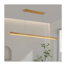 Brilagi - Lustră suspendată cu cablu UMEA WOOD LED/30W/230V 120 cm lemn