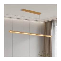 Brilagi - Lustră LED UMEA WOOD suspendată pe cablu, 40W, 230V, 150 cm, lemn
