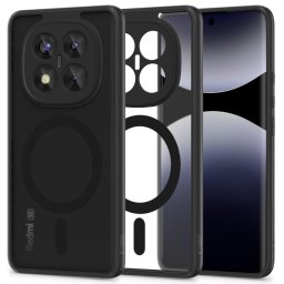 Husa Husă Tech-Protect Magmat MagSafe pentru Xiaomi Redmi Note 14 Pro+ Plus 5G, finisaj mat, compatibilă MagSafe, neagră