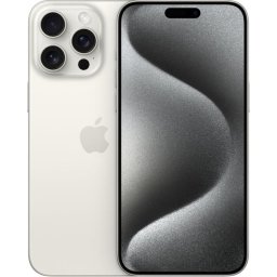 Apple iPhone 15 Pro Max 256GB 8GB RAM 5G Dual SIM White Titanium + Folie protectie Display
