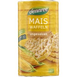 Rondele din porumb expandat fara sare fara gluten 120g Dennree