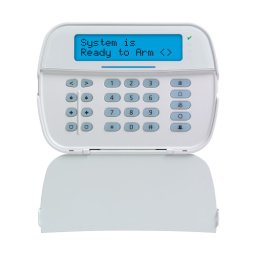 Tastatura LCD alfanumerica, cablata, 128 zone, modul Power G, cititor proximitate, SERIA PRO - DSC HS2LCDRFPRO8EE3