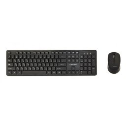 KIT wireless GEMBIRD, tastatura wireless multimedia 104 taste + mouse wireless 1600dpi, 4 butoane, rotita scroll, black KBS-WCH-04 (timbru verde 0.8 lei)