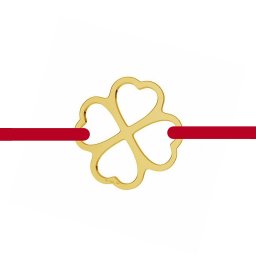 Martisor Bratara Aur 585 14K Contur Trifoi Norocos
