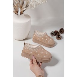 Cizme de zăpadă pentru copii cu flori Pelin