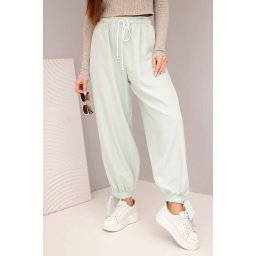 Pantaloni largi de damă Kesi Włoski cu legături