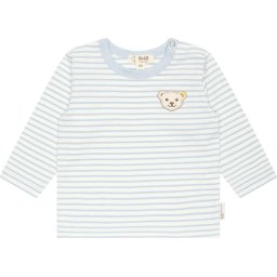 Steiff Collection Tricou alb kitt / albastru deschis / maro / alb