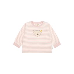 Steiff Collection Bluză de molton bej deschis / roz pastel / alb murdar