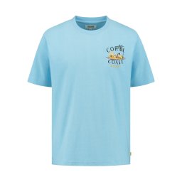 Shiwi Tricou 'Finn Sketched Island' albastru deschis / galben / negru