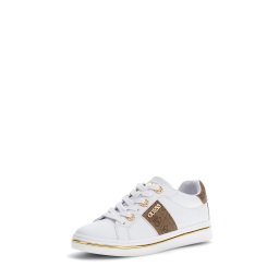 GUESS Sneaker low 'STEW' ecru / maro coniac / auriu