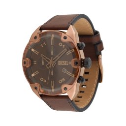 DIESEL Ceas analogic maro / bronz
