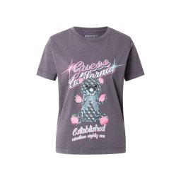 GUESS Tricou 'BEAR' azuriu / verde deschis / roz / negru