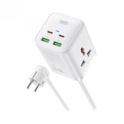 Incarcator priza 2 x USB-A + 2 x USB type C 1.5m Alb, XO WL24