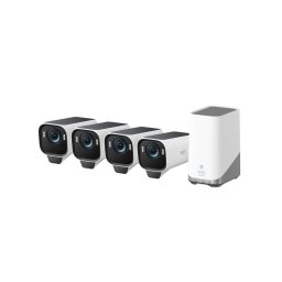 Kit supraveghere video eufy eufyCam S3 Pro, 4K, Wireless, cu panou solar integrat
