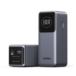 Acumulator extern UGREEN 12000mAh 100W Fast Charging Power Bank PB724, 100W, Ecran digital LCD, Gri