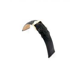 Curea crocodil veritabil neagră, căptușită 22mm -3320122