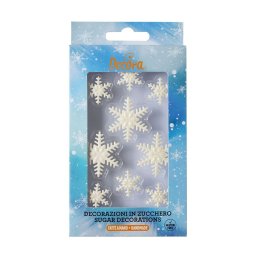 Decor Zahar - Fulgi de Zapada O 2.5 - 4 cm, 9 modele, 9 buc