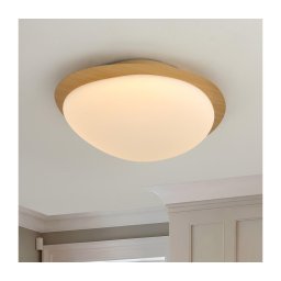 Brilagi - Plafonieră LED VISBY WOOD LED/18W/230V Ø38 cm maro