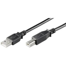 Set 2 x Cablu Imprimanta USB 2.0 A Tata - USB B Tata, 1.8m, Negru, Goobay