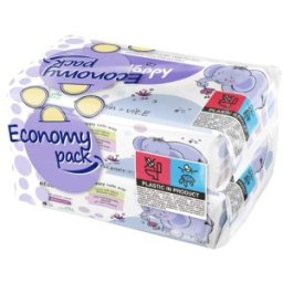 Set 3 x 64 Servetele Umede cu Vitamina E si Alantoina Bella Baby Happy