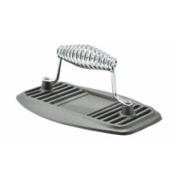 Presa din Fonta pentru Carne, 22 cm Lungime, 14 cm Latime, Maner din Otel