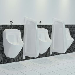 Paravan protectie pisoar cu montaj în perete alb ceramica GartenMobel Dekor