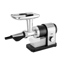 ZMG 12, accesoriu de rosii inclus, 1800W, 1,8Kg/min, cutit si 3 site din inox 3/5/7mm, accesoriu carnati si kebbe