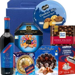 Cadou Blue Void - Vin rosu, Ciocolata belgiana si Cafea cremoasa
