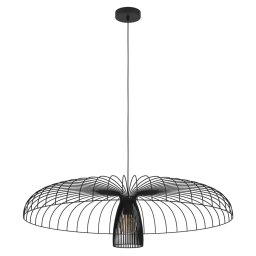 Pendul Champerico 390217, 1xE27, D98cm , H150cm, metal negru